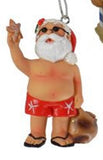 Beach Santa Ornament