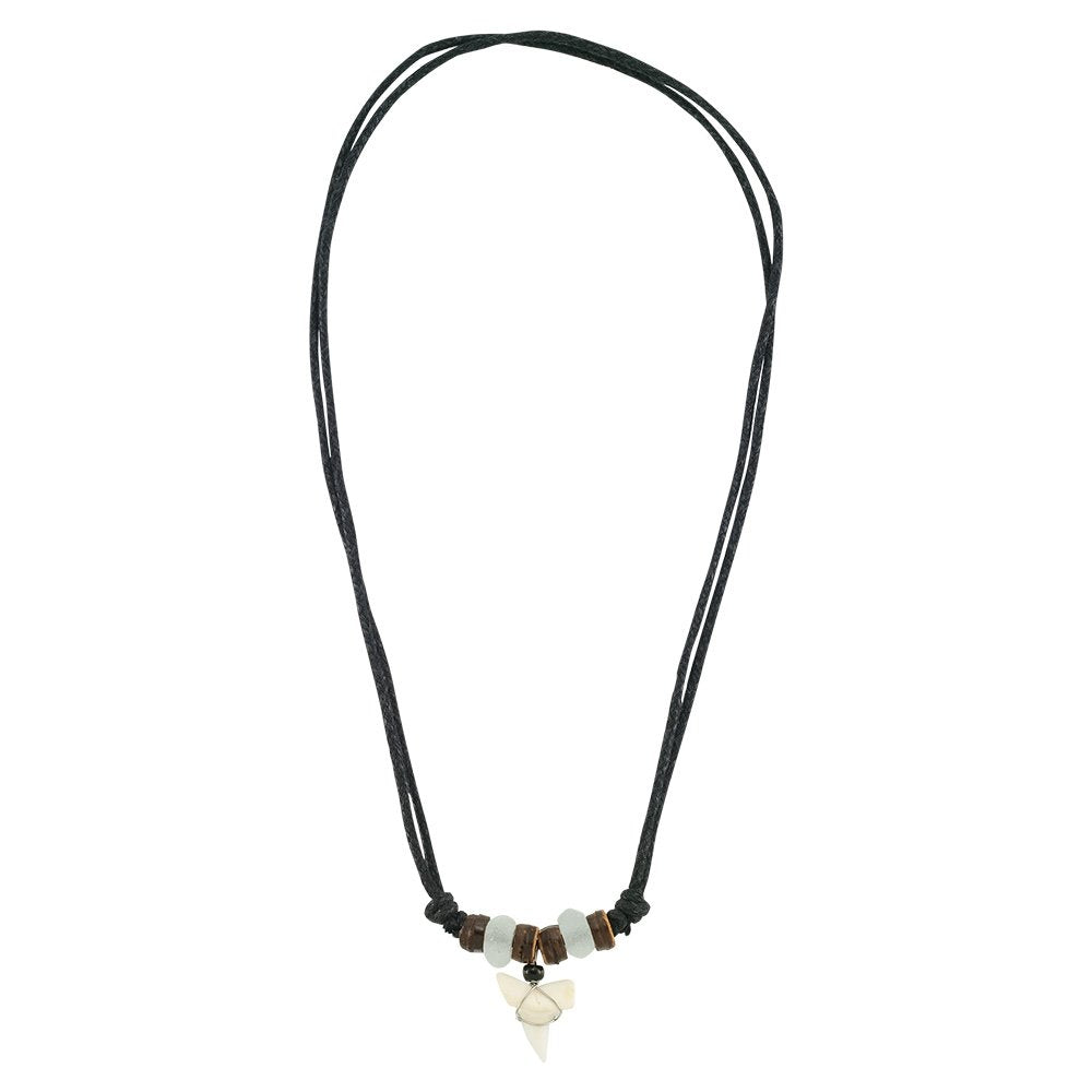Shark Tooth Glass Bead Necklace