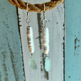 CA Seaglass Pearl Earring