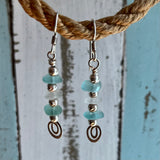 CA Seaglass Swirl Earrings