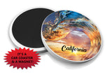 Beach Car Coaster Magnet