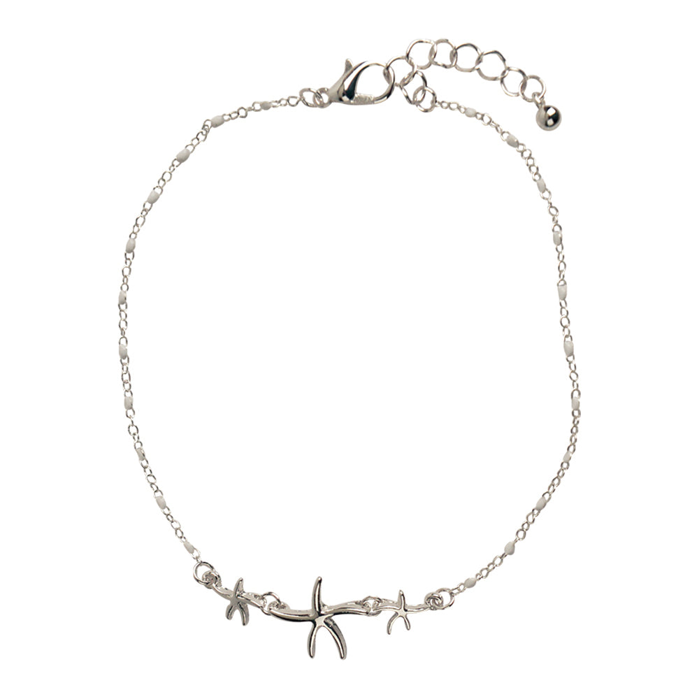 Triple starfish anklet