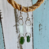 CA Seaglass Link Earrings