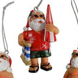 Beach Santa Ornament
