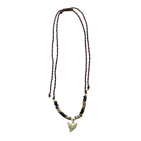 Shark Tooth Adjustable Bead Necklace