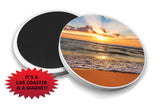 Beach Car Coaster Magnet