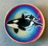 Raku Pottery Decor Plate