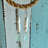 CA Seaglass Pearl Earring