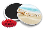 Beach Car Coaster Magnet