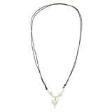 Howlite Bead Shark Tooth Necklace