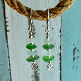 CA Seaglass Swirl Earrings