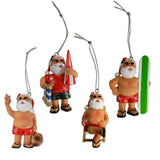 Beach Santa Ornament