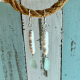 CA Seaglass Pearl Earring