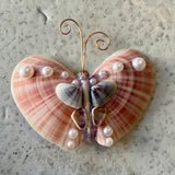 Butterfly Seashell Ornament