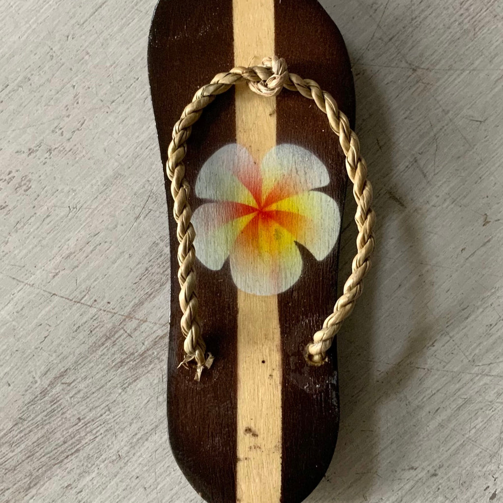 Hibiscus Flip Flop Keychain