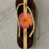 Hibiscus Flip Flop Keychain