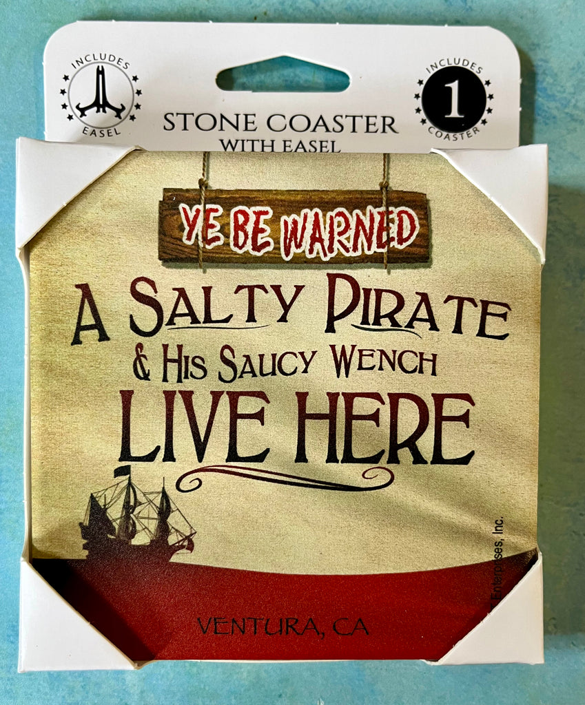 Salty Pirate & Saucy Wench Coaster