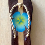 Hibiscus Flip Flop Keychain
