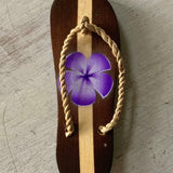 Hibiscus Flip Flop Keychain