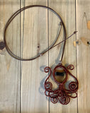 Octopus Wire Art Necklace