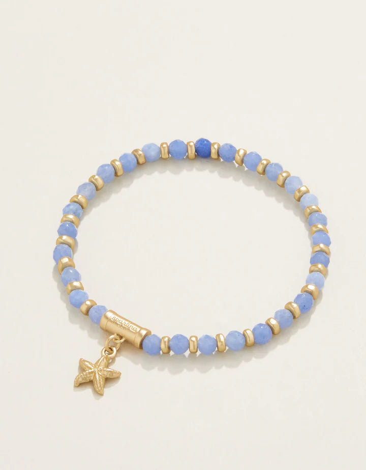 Jeweled Sea Star Charm Bracelet