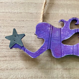 Swimming Sea Star Mermaid Ornament