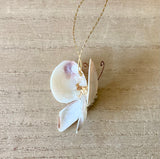 Colorful Butterfly Shell Ornament