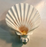 Irish Flat Scallop Shell Nightlight