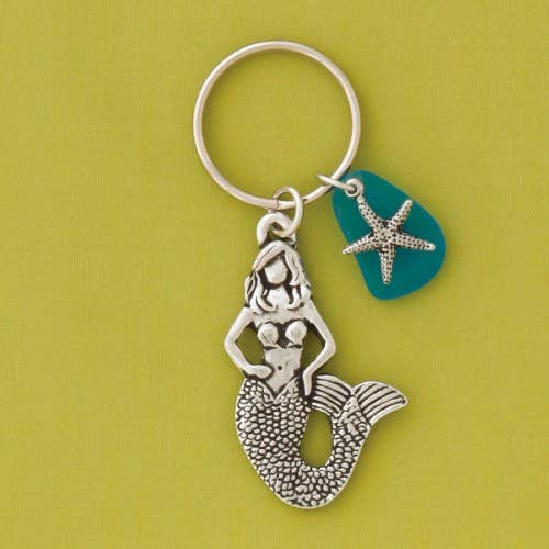 Ocean Life Seaglass Keychain