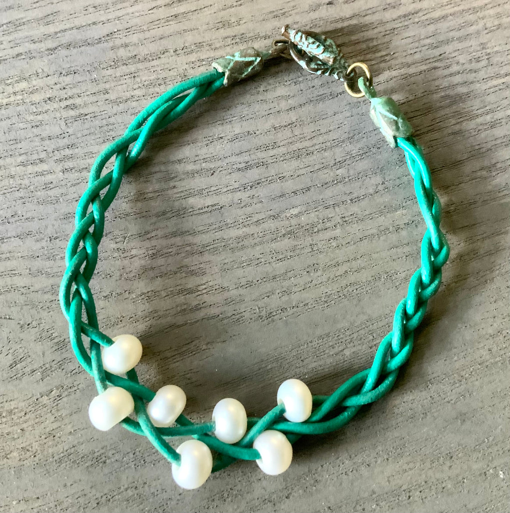Rustic Pearl Bracelet