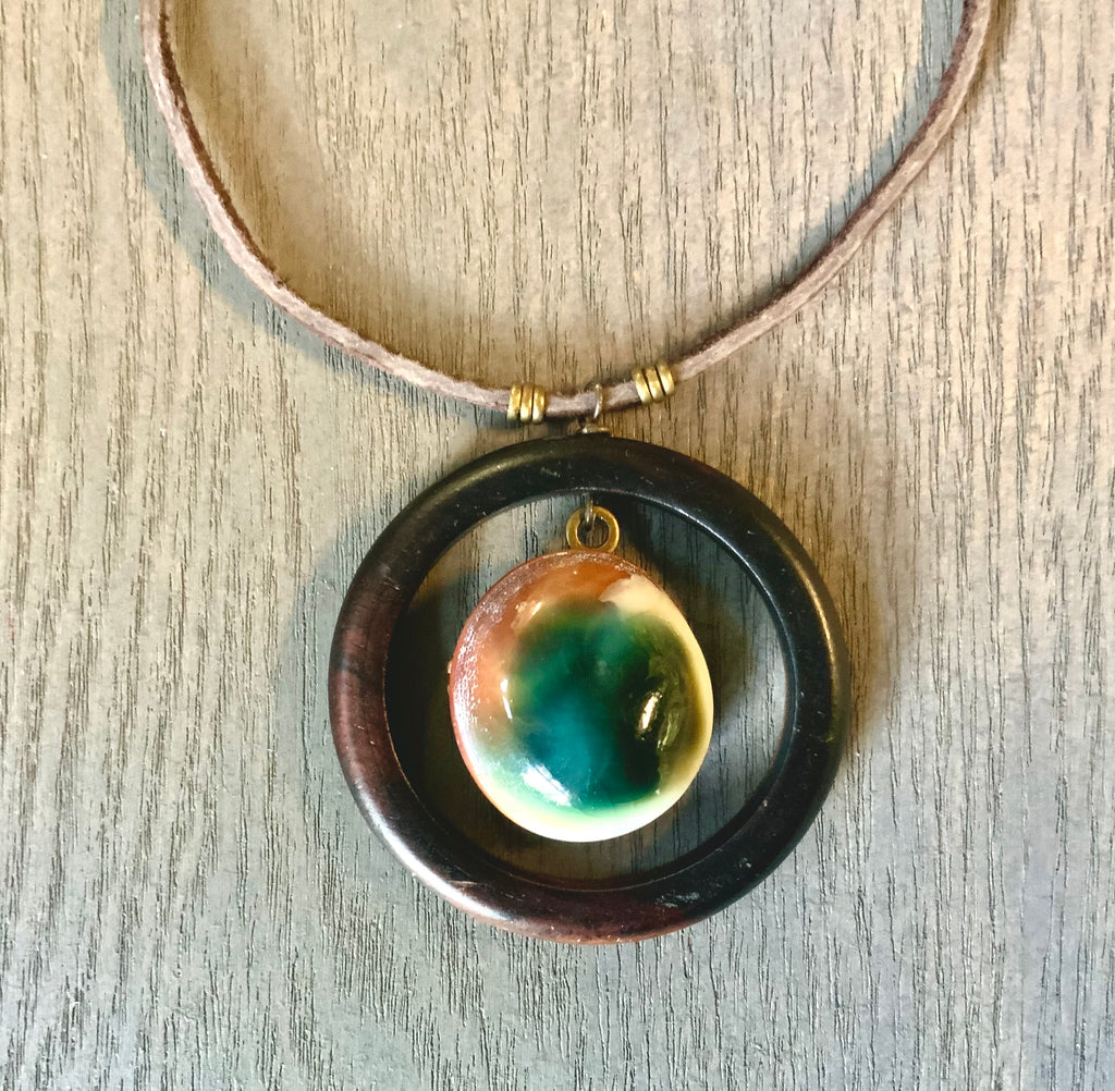 Cat Eye Compass Necklace