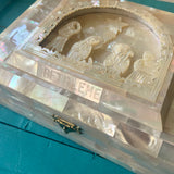 Carved MOP Nativity Box