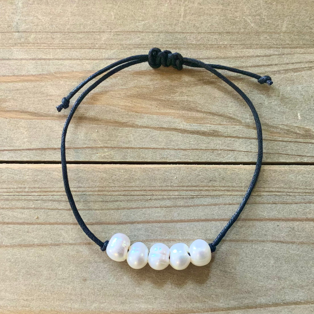 Adjustable Pearl Bracelet