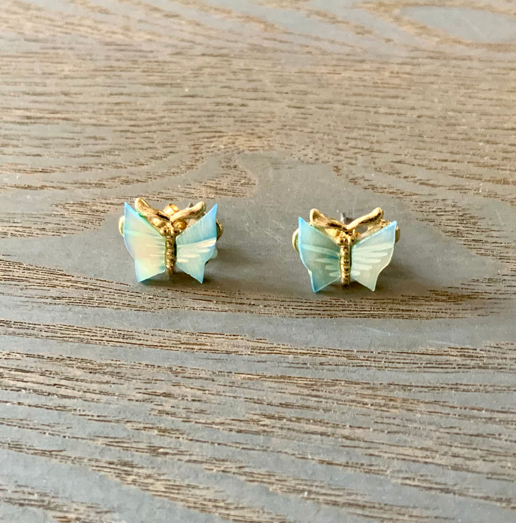 Colorful Mop Butterfly Studs