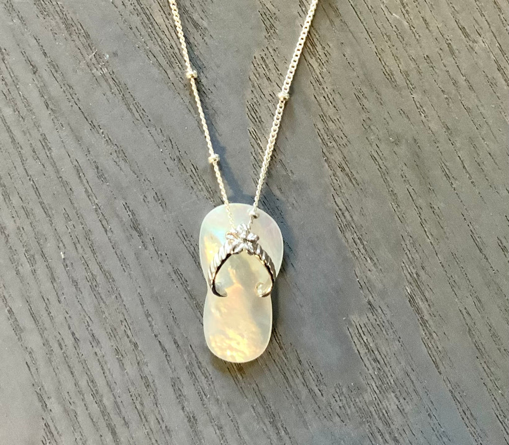 MOP Flip Flop Necklace