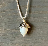 Acorn Pearl Necklace