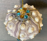 Hot Air Balloon Seashell Ornament