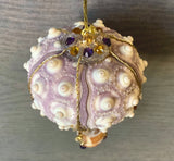 Hot Air Balloon Seashell Ornament