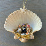 Three Wise Men Shell Manger Scene