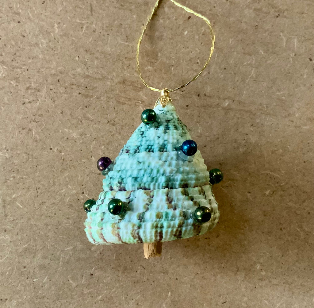 Seashell Beaded Tree Ornament