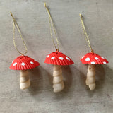 Seashell Mushroom Ornament