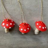 Seashell Mushroom Ornament