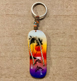 Tropical Sunset Flip Flop Keychain