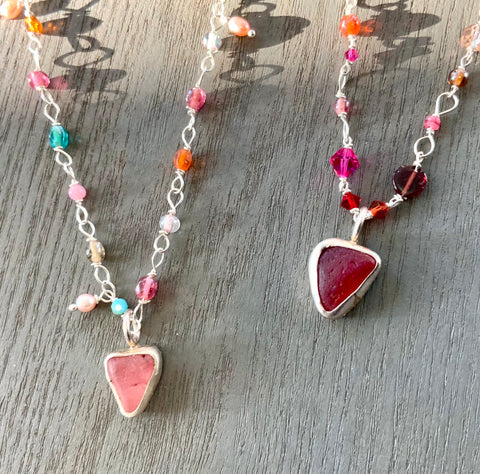 Mermaid Passion Seaglass Necklace