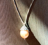 Acorn Pearl Necklace
