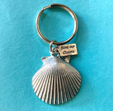 Ocean Spirit Pewter Keychain