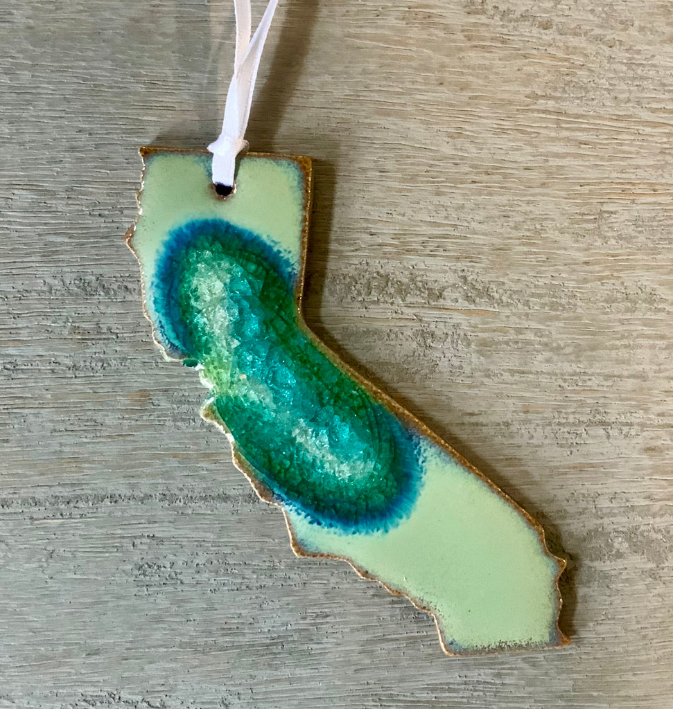 Coastal Pottery Art Ornament