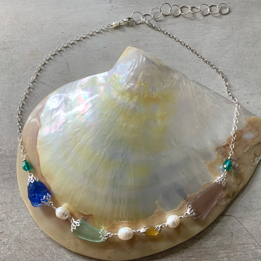 CA Seaglass Princess Necklace