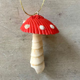 Seashell Mushroom Ornament