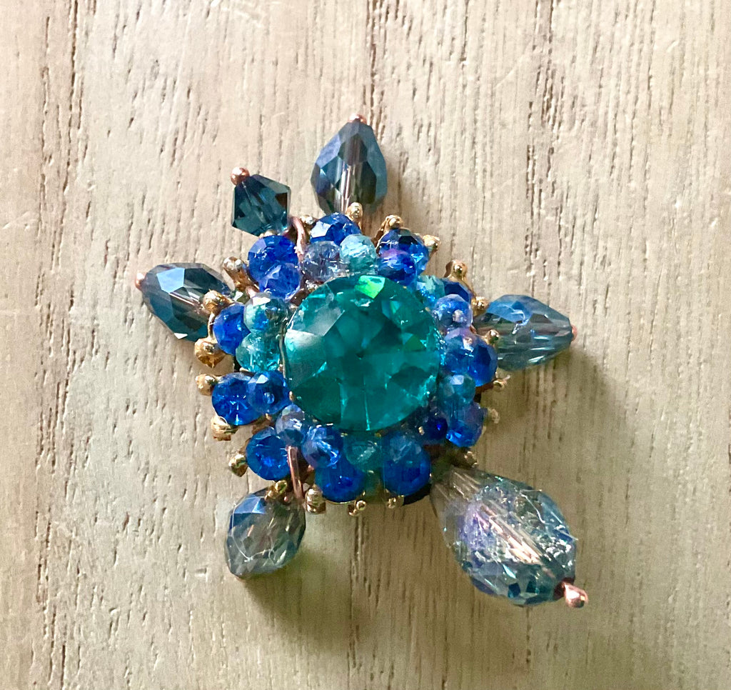 Jeweled Sea Turtle Figurine